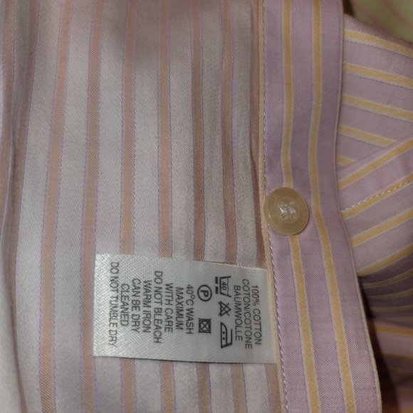3 Paul Smith Italy dress shirts XL/17.5 pink, blue, lime - Picture 10 of 10